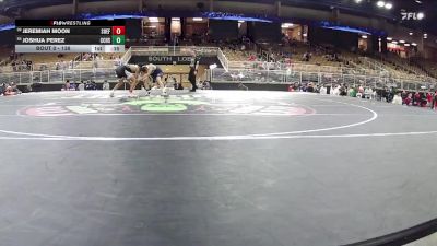 138 lbs Cons. Round 1 - Joshua Perez, Christopher Columbus H S vs Jeremiah Moon, South Effingham