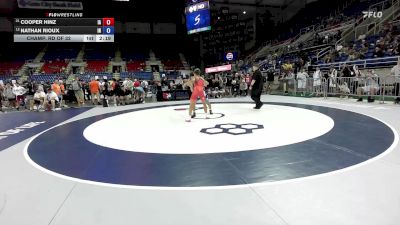132 lbs Champ. Rd Of 32 - Cooper Hinz, IA vs Nathan Rioux, IN