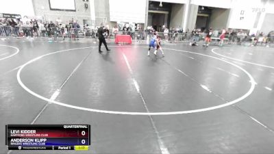 70 lbs Quarterfinal - Levi Kidder, Hartford Wrestling Club vs Anderson Klipp, Ringers Wrestling Club