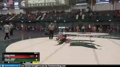 165 lbs Quarterfinal - Evan Wick, Cal Poly vs Miles Hoey, Michigan State
