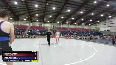 165 lbs Champ Round 1 (16 Team) - Hixon Canto, Utah Gold vs Kayden Folks, West Coast Wrestling