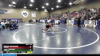 120 lbs Cons. Round 6 - Shea Dawson, Morro Bay vs Abram Granados, Mercerd