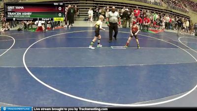 61 lbs Quarterfinal - Traycen Ashby, Delta Wrestling Club vs Grit Yama, JWC