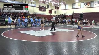 JV-1 lbs Round 1 - Avril Lopez, Cascade vs Mazy Druschel, Vinton-Shellsburg