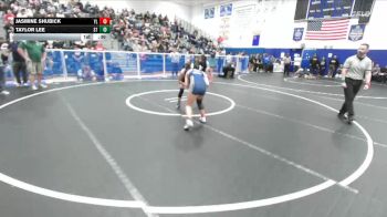 120 lbs Cons. Round 3 - Jasmine Shubick, Yorba Linda vs Taylor Lee, South Torrance