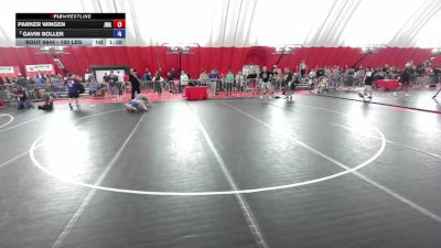 100 lbs Cons. Quarters - Parker Wingen, Jackrabbit Wrestling Academy vs Gavin Boller