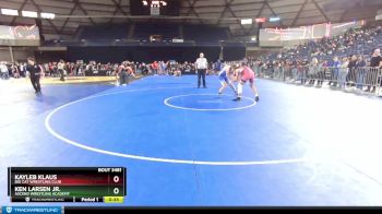165 lbs Cons. Semi - Kayleb Klaus, Big Cat Wrestling Club vs Ken Larsen Jr., Ascend Wrestling Academy