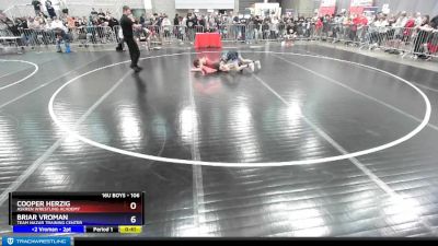 106 lbs Cons. Round 3 - Cooper Herzig, Askren Wrestling Academy vs Briar Vroman, Team Nazar Training Center