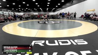 75 lbs Round 2 (8 Team) - Tyson Peterson, LAW/Crass Wrestling vs Brynlee Gilmore, Death Squad Wrest