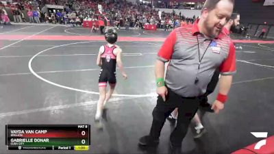 60 lbs Cons. Round 3 - Vayda Van Camp, Brillion vs Gabrielle Donar, Cuba City