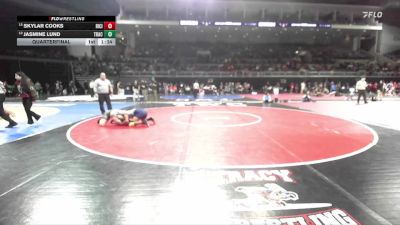 125 lbs Quarterfinal - Jasmine Lund, Tracy vs Skylar Cooks, River City