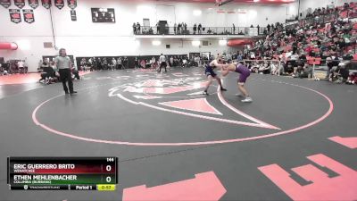 144 lbs Cons. Round 1 - Eric Guerrero Brito, Wenatchee vs Ethen Mehlenbacher, Columbia (Burbank)