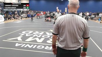 145 lbs Quarterfinal - Serenity Shearer, Lord Botetourt vs Allison Jessup, Chancellor