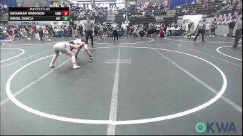 105 lbs Consi Of 4 - Savannah Robinson, Grover Rains Wrestling Club vs Israel Garcia, OKC Saints Wrestling