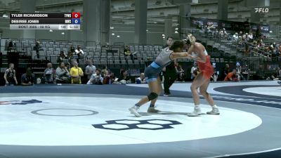 65 kg Champ. Rd Of 32 - Tyler Richardson, The Factory Wrestling Club vs Desiree Jones, Menlo Wrestling Club
