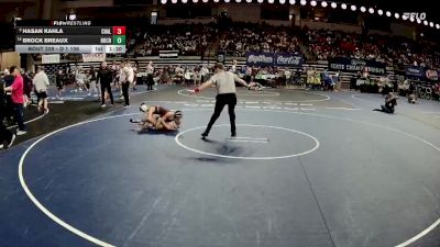 D 1 106 lbs Champ. Round 2 - Brock Breaux, Holy Cross vs Hasan Kahla, Chalmette