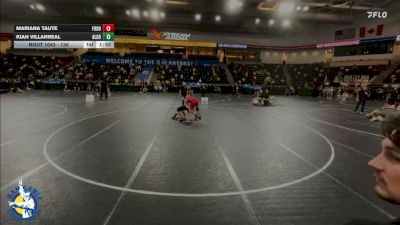 130 lbs 11th Place Match - Mariana Taute, Fort Dodge vs Kiah Villarreal, Algona