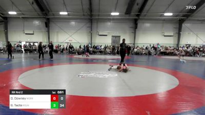 75 lbs Rr Rnd 2 - Drew Downey, Morris Fitness Wrestling Club - (B) vs Garrett Tacto, Roundtree Wrestling Academy - (A)