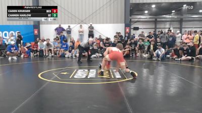 195 lbs Rr Rnd 1 - Caden Krueger, Michigan Premier Blue - BHS vs Cannen Harlow, M2 Training Center - BHS