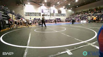 64 lbs Semifinal - Camden Hollingshead, Mannford Pirate Youth Wrestling vs Kooper Dudgeon, Chandler Takedown Club