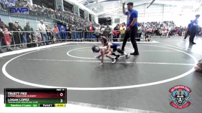 49 lbs Quarterfinal - Truett Fike, SlyFox Wrestling Academy vs Logan Lopez, Trailblazer Wrestling Club