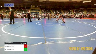 100 lbs Consi Of 8 #1 - Trace Safken, Black Fox Academy vs Raymond Brown, Storm Wrestling Center