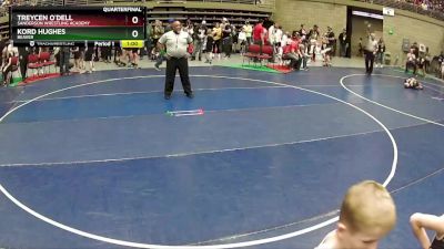 58 lbs Quarterfinal - Treycen O`Dell, Sanderson Wrestling Academy vs Kord Hughes, Beaver