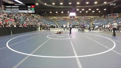 115 lbs Semifinal - Avery Hinojos, Newton Hs vs Karla Barrios, Basehor-Linwood HS