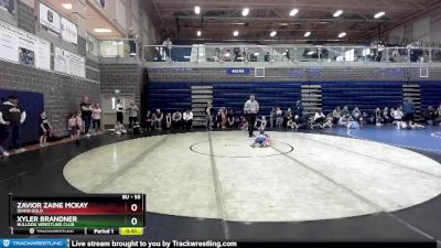 55 lbs Quarterfinal - Zavior Zaine McKay, Idaho Gold vs Xyler Brandner, Bulldog Wrestling Club