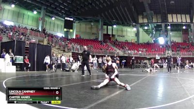 110 lbs Cons. Round 4 - Lincoln Campney, Nebraska Boyz vs Carter Hanes, Seward Wrestling Club