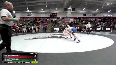 141 lbs Cons. Semi - Emmett Nelson, UW-Parkside vs George Maholtz, Lander