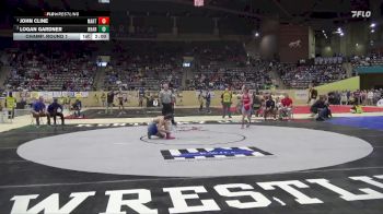 120 lbs Champ. Round 1 - John Cline, Martin County High School vs Logan Gardner, North Hardin