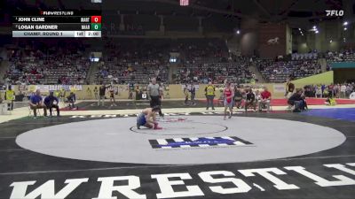 120 lbs Champ. Round 1 - John Cline, Martin County High School vs Logan Gardner, North Hardin