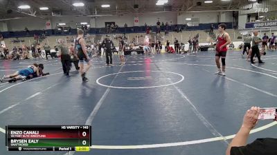 145 lbs Cons. Round 7 - Brysen Ealy, Unattached vs Enzo Canali, Victory Elite Wrestling