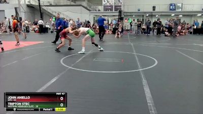 120 lbs Round 6 (10 Team) - Tripton Stec, Western Nebraska Elite vs John Aniello, GPS