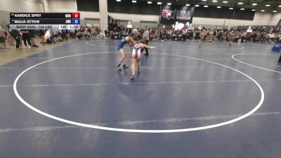 120 lbs Champ. Rd Of 16 - Kandice Spry, Ohio vs Malia Ottow, Ascend Wrestling Academy