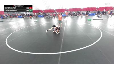 120 lbs Round 3 (8 Team) - Cash OConnor, Cameron B vs Xavier Foster, Illinois Top Dawgs Orange