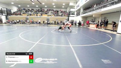 165 lbs Round Of 32 - Creed Thomas, Bucknell vs Brock Mantanona, Michigan