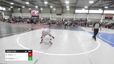 102 lbs Quarterfinal - Dane Avery, Lions WC vs Maxx Watson, Sandpoint Legacy WC