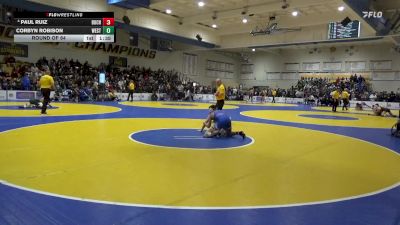 129 lbs Round Of 64 - Paul Ruiz, Buchanan vs Corbyn Robison, Westlake (UT)