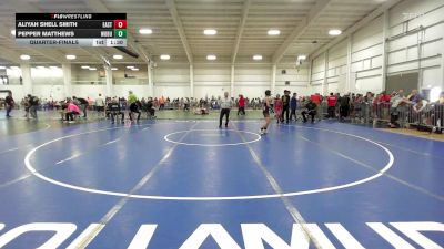 105 lbs Quarterfinal - Aliyah Shell Smith, East Hartford vs Pepper Matthews, Woburn