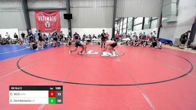 155 lbs Rr Rnd 3 - Owen Woll, Gold Medal WC vs Xavier Dombkowski, Bad Karma