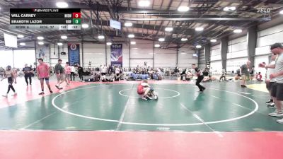 135 lbs Rr Rnd 2 - Will Carney, Midwest RTC vs Braedyn Lazor, Ride Out Wrestling Club