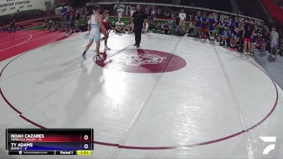 138 lbs Quarters & Wb (16 Team) - Noah Cazares, Temecula Valley vs Ty Adams, Idaho 2