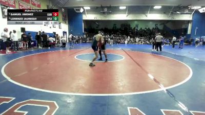 120 lbs Quarterfinal - Samuel Jimenez, Eleanor Roosevelt vs Lorenzo Jauregui, Upland