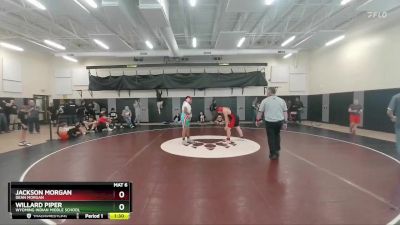 180 lbs Cons. Round 2 - Willard Piper, Wyoming Indian Middle School vs Jackson Morgan, Dean Morgan