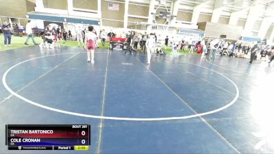 120 lbs Cons. Round 4 - Tristan Bartonico, CA vs Cole Cronan, CA