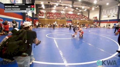 110 lbs Consi Of 4 - Michael Dillard, Victory Youth Wrestling vs Raleigh Patronek, Skiatook Youth Wrestling