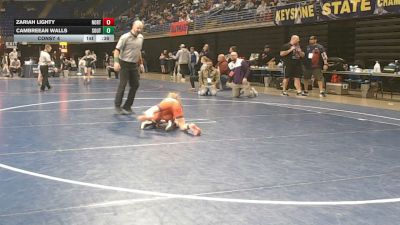 73 lbs Consy 4 - Zariah Lighty, Northern York vs Cambreean Walls, Southern Huntingdon