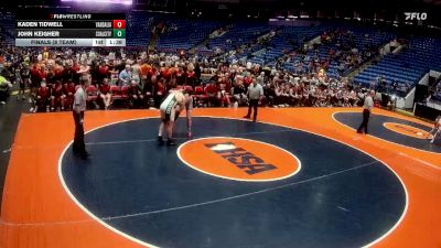 215 lbs Finals (8 Team) - John Keigher, Coal City vs Kaden Tidwell, Vandalia